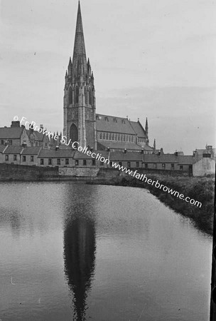 VIEW OF COAST, ST EUGENE'S CATHEDRAL REFLECTED IN WATER